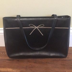 Ann Taylor Black leather purse